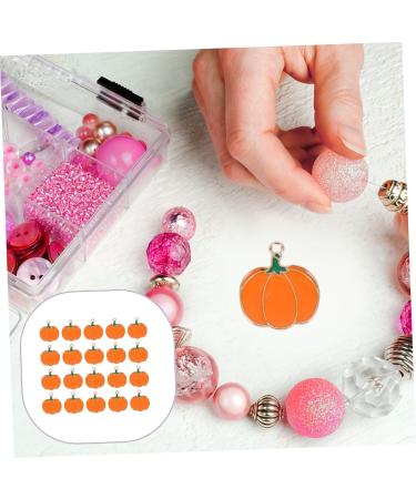 TEHAUX 60 Pcs Pumpkin Diy Pendant Keychain Accessories Pumpkin Pendant Charms Alloy Halloween Charms Autumn - Buy Online on GoSupps.com