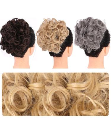 Messy Bun Hair Piece for Women Messy Bun Hair Pieces Elastic Drawstring Wave Curly Chignon Hairpiece Clip in Curly Hair Extension Short Synthetic Ponytail Extension for Women Fake Hair Accessories LF01-2-33 - Buy Online on GoSupps.com