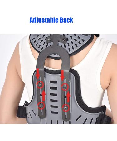 Cervical Thoracic Orthosis Adjustable Head Neck Chest Brace - Joint Support & Rehabilitation for Men & Women | Includes Cervical Traction Device - Unity Size Black - Buy Online on GoSupps.com