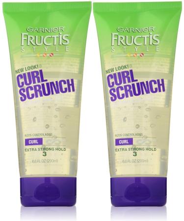 Garnier Fructis Curl Scrunch Gel  Extra Strong Hold  6.8 oz  2 pk