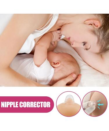 Nipple Corrector for Inverted Flat And Shy Nipples Inverted Nipple Corrector Sucks Sunken Flat Nipples Transparent Silicone Nipple Suckers Breastfeeding for Pregnant Women Young Girl - Buy Online on GoSupps.com