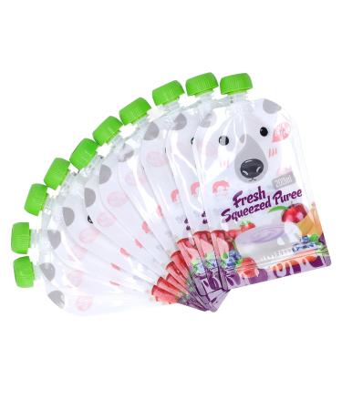 Reusable Baby Food Bags - 10 Pack 200ml Storage for Toddlers & Children | Lockable Puree Pouches - Buy Online on GoSupps.com