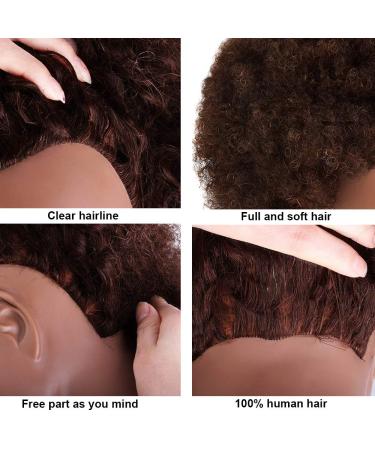 Curly Afro Mannequin Head with 100% Human Hair - Perfect for Hairdresser Training and Styling Practice - Buy Online on GoSupps.com