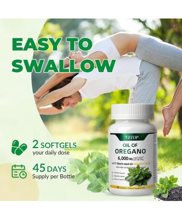 Oregano Oil with Black Seed Oil Vitamin C and Zinc 4-in-1 formula Naturally Contains Carvacrol and Thymol antioxidant and immune-boosting benefits and support digestion | Non-GMO | 90 Softgels 1 Bottle - Buy Online on GoSupps.com
