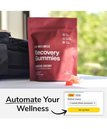 Wellness Recovery Gummies - Hibiscus Cherry (30 Gummies) | Muscle Recovery Soreness Relief & Energy Boost - Shop Now for International Shipping - Buy Online on GoSupps.com