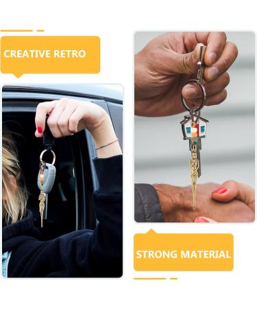 COHEALI Mini Keychain Micro Shovel & Ear Pick Set - Vintage Brass Charms for Ear Cleaning - 2Pcs - Buy Online on GoSupps.com