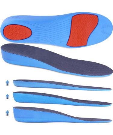 Ailaka Height Increase Insoles for Men Women - 1 Pair PU Shoes Lifts Elastic Shock Absorbing Sports Shoe Insoles Height Increase, Heel Lifts for Men Women Shoes Inserts Heel Height: 3.5 Cm 9-12 M US Women/7-10 M US Men