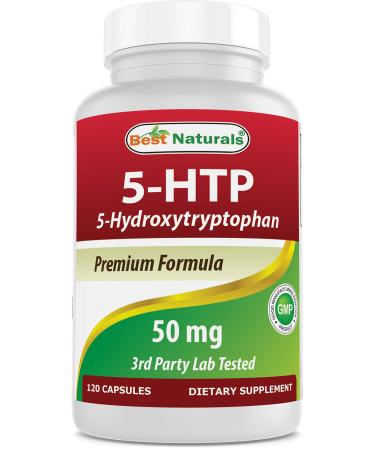 Best Naturals 5-HTP 50 mg 120 Capsules, 5 HTP Capsules Supports Relaxation & restful Sleep 120 Count (Pack of 1) - Buy Online on GoSupps.com