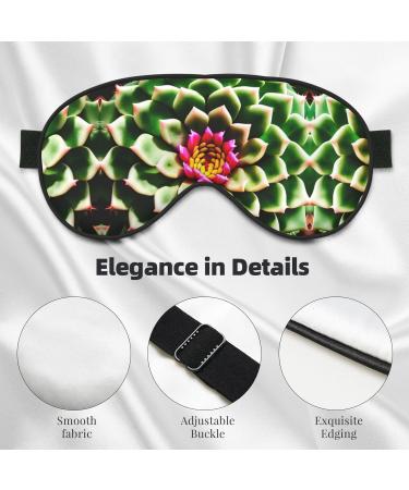 SSIMOO Blooming Cactus Flower Double-Sided Eye Mask | Soft Light Blocking | Enhance Sleep Quality | International Shipping - Buy Online on GoSupps.com