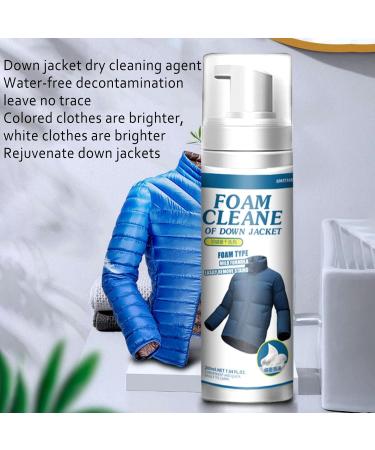 Down Jacket Cleaner Spray Downwear Detergent Foam Spray - Garment Stubborn Stain Cleaner Oil Stain Remover for Clean Oil Juice Soy Sauce Stains Kumprohu - Buy Online on GoSupps.com