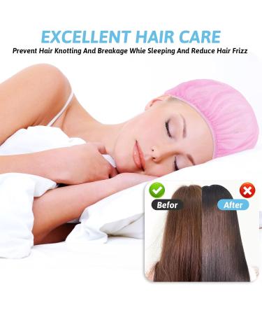 Jeffdad 4-Piece Sleeping Hair Network: Adjustable Mesh Bonnet & Night Hat for Women - Soft Elastic Chef Caps in Pink & White - Buy Online on GoSupps.com