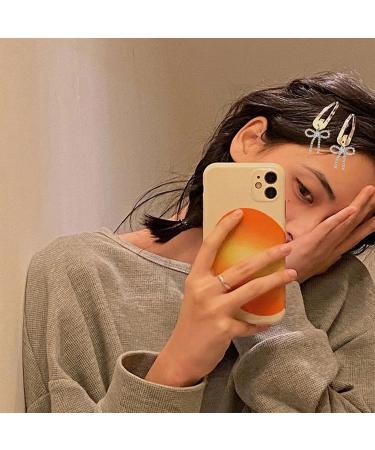 XANHOY Elegant Silver Bowknot Hair Clip Charm Distinctive Hair Clip with Unique Zircon Bowknot for Fashion forward Individuals - Buy Online on GoSupps.com