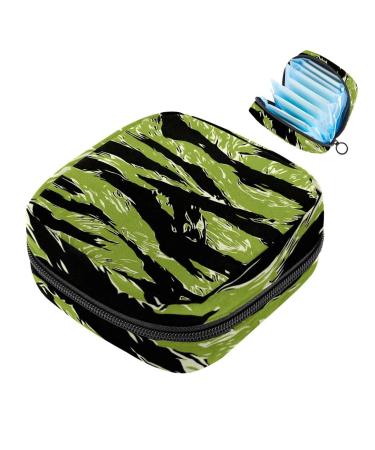 Women bands storage bag menstrual cup pocket girl travel big capacity make-up women bandage organizer camo green military color 7