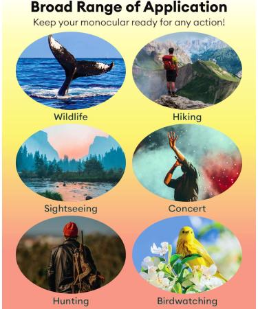 2023 High Powered Monocular Telescope with Smartphone Adapter & Tripod - BAK4 Prism, Clear Low Light Vision for Wildlife Hunting, Camping, Traveling - Buy Online on GoSupps.com