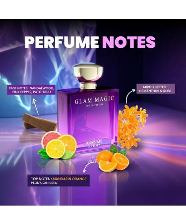 Arabian Aroma Glam Magic Women's Perfume | Long Lasting Perfumes for Women | Floral Perfume -Women and Girls' perfume | Eau De Perfume (100ml) - Buy Online on GoSupps.com