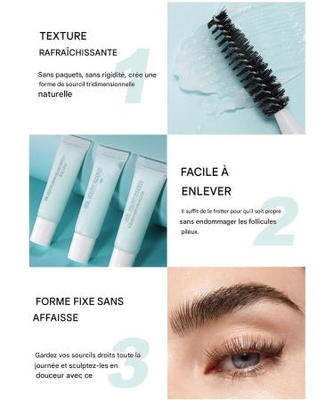  Manolyee Eyebrow Gel - Stylish Eyebrow Fixer - 12ml Waterproof Long-Lasting Natural Quick-Drying Gel with Brush for Women for Parties Casual Wear Weddings Festivals Everyday Life and Travel - Buy Online on GoSupps.com