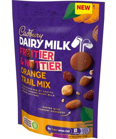 Cadbury Dairy Milk Frutier And Nuttier Orange Trail Mix 100g - Delicious Chocolate with Orange Flavored Nuts - Buy Online on GoSupps.com