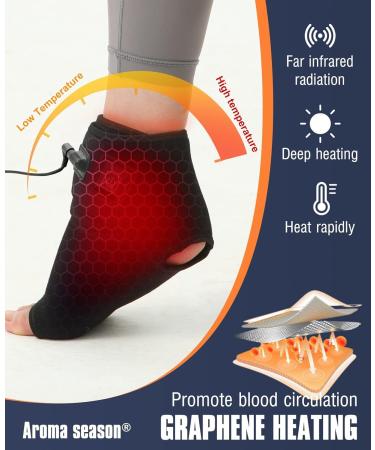 Aroma Season Heated Ankle Wrap | Warm Therapy Compress for Pain Relief Sprains & Arthritis - International Shipping Available - Buy Online on GoSupps.com