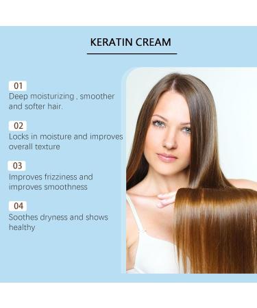  ZLHHRZJX Set of 3 revitalizing keratin creams - For women - Keratin smoothing - Deep moisturizing treatment - Repairs split ends and adds shine - For all hair types - Buy Online on GoSupps.com