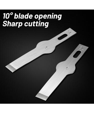 40 Pack #17 Craft Knife Replacement Blades - Precision Hobby Knife Blades for Scrapbooking, Caving, and Chiseling - Buy Online on GoSupps.com