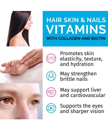 Liquid Collagen Biotin (2pk) and Nitric Oxide (1pk) Supplement Bundle - Potent Vitamins for Hair Skin Nails Heart Circulatory and Lipid Support - Non-GMO Vegan Gluten-Free - Buy Online on GoSupps.com