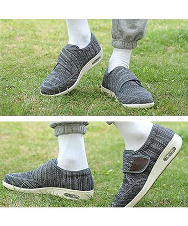 Men's Wide Width Diabetic Edema Shoes with Adjustable Closure - Lightweight Relief for Plantar Fasciitis, Bunions, Arthritis - Blue, Size 9.5 - Buy Online on GoSupps.com