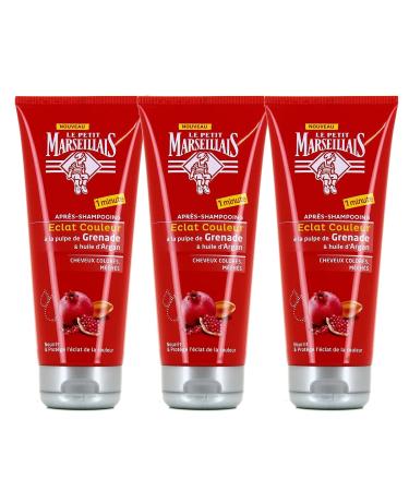 Le Petit Marseillais Eclat Couleur Pomegranate + Argan Conditioner Tube 200 ml - Pack of 3