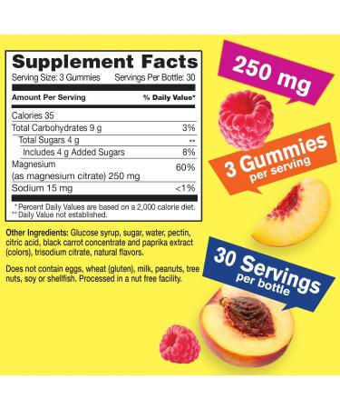 Glucose + Magnesium Gummies Bundle - 250mg for Low Blood Sugar Support - Vegan, Gluten Free, Non-GMO - Natural Flavors - 60 Gummies - Buy Online on GoSupps.com