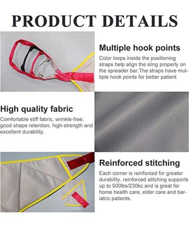 Hoist for Lifting Elderly Toileting Full Body Mesh Heavy Duty Patient Lift Sling Divided Leg Shower Sling for Patient Lifts Heavy Duty Transfer Sling for Disabled Elderly Be Opening-M M Opening - Buy Online on GoSupps.com