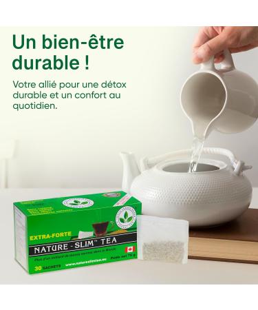Nature Slim Tea Extra Strong - Slimming Herbal Tea with Purifying Detoxifying and Laxative Effects - Detox Tea Improves Digestion - Buy Online on GoSupps.com