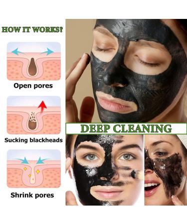Charcoal Blackhead Remover Mask - Deep Cleansing Peel Off Face Mask for All Skin Types | Purifying Skin Care - Buy Online on GoSupps.com