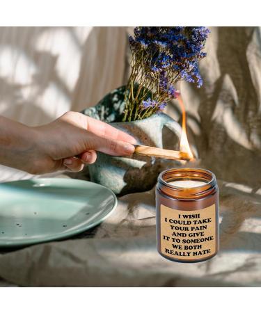 Soy Wax Lavender Scented Candle Gift for Women - Handmade 200g - 50 Hours Long Lasting Aromatherapy - Perfect Gift for Friend (I Wish) - Buy Online on GoSupps.com