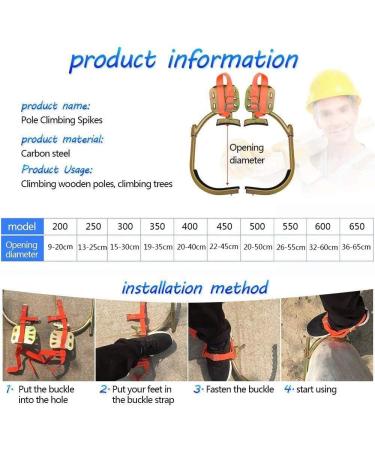 Durable Stainless Steel Climbing Trees Artifact - Non-Slip Foot Buckle | Rust-Proof & Wear-Resistant | Model 500 - Perfect for Electricians - Buy Online on GoSupps.com