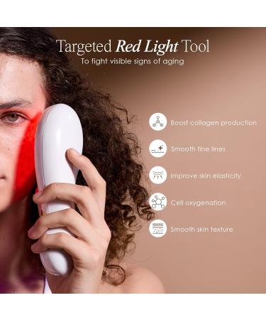 LumaGlow Red LED Light Therapy by Project E Beauty | Skin Rejuvenation and Anti-Aging | Diminish Fine Lines & Wrinkles | Improve Skin Elasticity | Handheld Device for Spa & Home Use - Buy Online on GoSupps.com