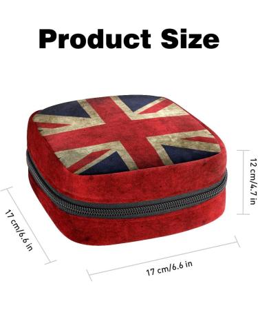 British Flag Menstrual Storage Bag - Portable Period Pouch for Women & Girls - Buy Online on GoSupps.com