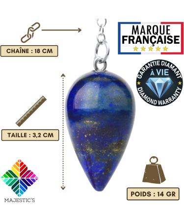 Buy Lapis Lazuli Esoteric Oracle Pendulum for Radiesthesia - International Shipping Available - Buy Online on GoSupps.com