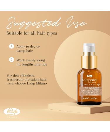 Lisap Top Care Repair Elixir Hair Oil - Nourishing, Smoothing & Hydrating - 1.69 fl oz - Buy Online on GoSupps.com