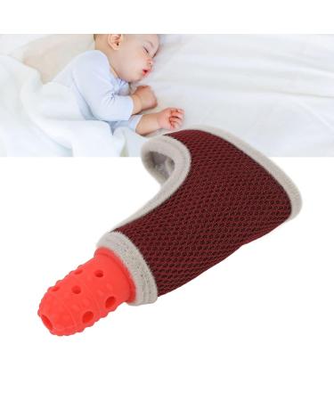 Baby Daumenlutsch Finger Protection Glove - Silicone Breathable & Adjustable Suction for Toddlers - Red - Buy Online on GoSupps.com