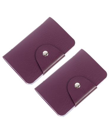 Beaupretty 2st Nailart card holder Nail stamping plate holder storage bag for nail art plates Stamp stamps stamp holder nail art stammer pocket violet