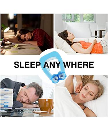 Silicone Magnetic Snore Stopper - Blue (4pcs) | Anti Snoring Nose Clip for Quieter Sleep - Buy Online on GoSupps.com