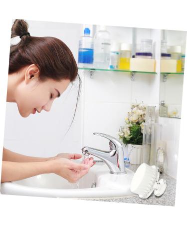 Housoutil Cleansing Brush Silicone Facial Cleaning Brush Electric Clean Face Wash Electric Face Scrubber Pore Cleaner Face Cleaning Brush Cleaning Scrubber Pp White Makeup Remover Brush Deep - Buy Online on GoSupps.com