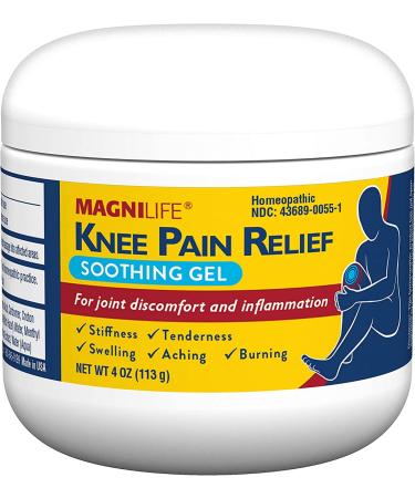MagniLife Knee Pain Relief Gel | Reduces Swelling, Inflammation & Joint Discomfort | Natural Arnica, Dragon's Blood, Cat's Claw, MSM, Witch Hazel | 4oz - Buy Online on GoSupps.com