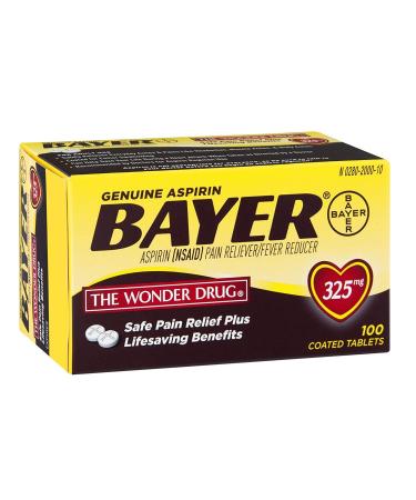 Bayer 325mg Tabs Size 100ct Bayer 325mg Tabs 100ct Ea