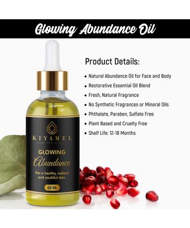 Glowing Abundance Oil: Eczema Relief Face & Skin Moisturizer Anti-Wrinkle Treatment - Hydrates & Protects with Vitamin E - Buy Online on GoSupps.com