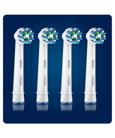 Oral-B Cross Action Electric Toothbrush Replacement Brush Heads - 4 Pack - Buy Online on GoSupps.com