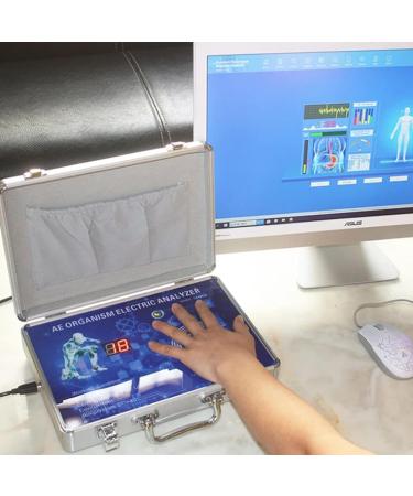 Kardol Quantum Magnetic Resonance Health Body Analysator 3D-dynamic multilingual full-body support for sub-health for at home and office silvery