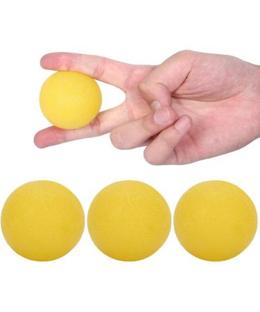 Pack of 3 Silicone Hand Grip Balls - Strength Trainer & Stress Relief for Adults & Kids - Yellow Round - Buy Online on GoSupps.com