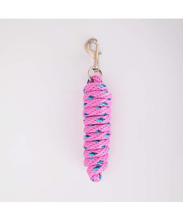 Merauno Lead Rope for Horse - Tie Rope in Various Stylish Designs Lead Lead Tie Rope Pony Donkey Goat Long Knit with Carabiner Hook (Pink Carabiner Hook) pink Carabiner hook - Buy Online on GoSupps.com