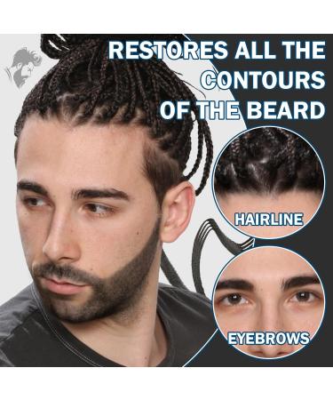 Beard Pencil Filler for Men Waterproof Beard Filling Pen Kit with Beard Brush Coverage Long Lasting Beard Pen for Men Beard Pen with 4 Tips(Black) - Buy Online on GoSupps.com