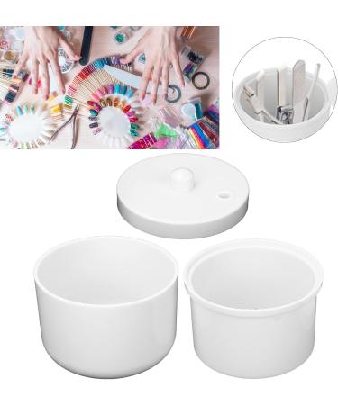 Portable Nail Art Cleaning Box Manicure Tools Cleaning Container Nail Art Tool Cleaning Cup for Nail Art Tool(white) - Buy Online on GoSupps.com